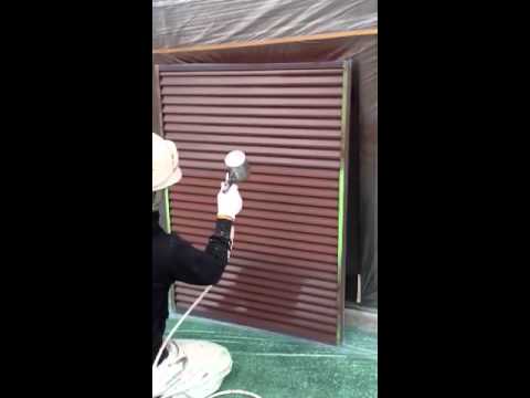 外壁塗装 愛知 名古屋 雨戸をカップガンで塗り替えました。