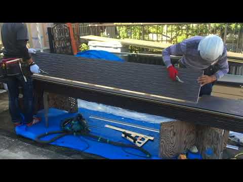 金属サイディング貼り付け　愛西市　外壁　屋根　塗装　コーキング