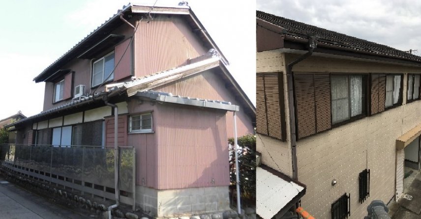 津島市蛭間町s様邸 屋根 外壁塗り替え工事 施工事例 株式会社美和建装