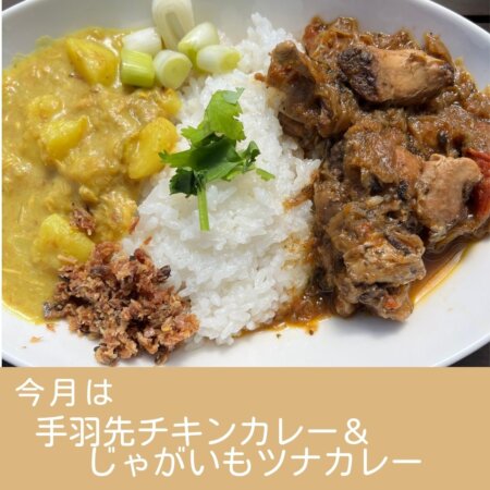 手羽先チキンカレー＆じゃがいもツナカレー🍛