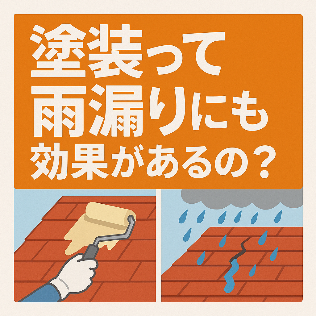 外壁塗装で雨漏りは防げる？