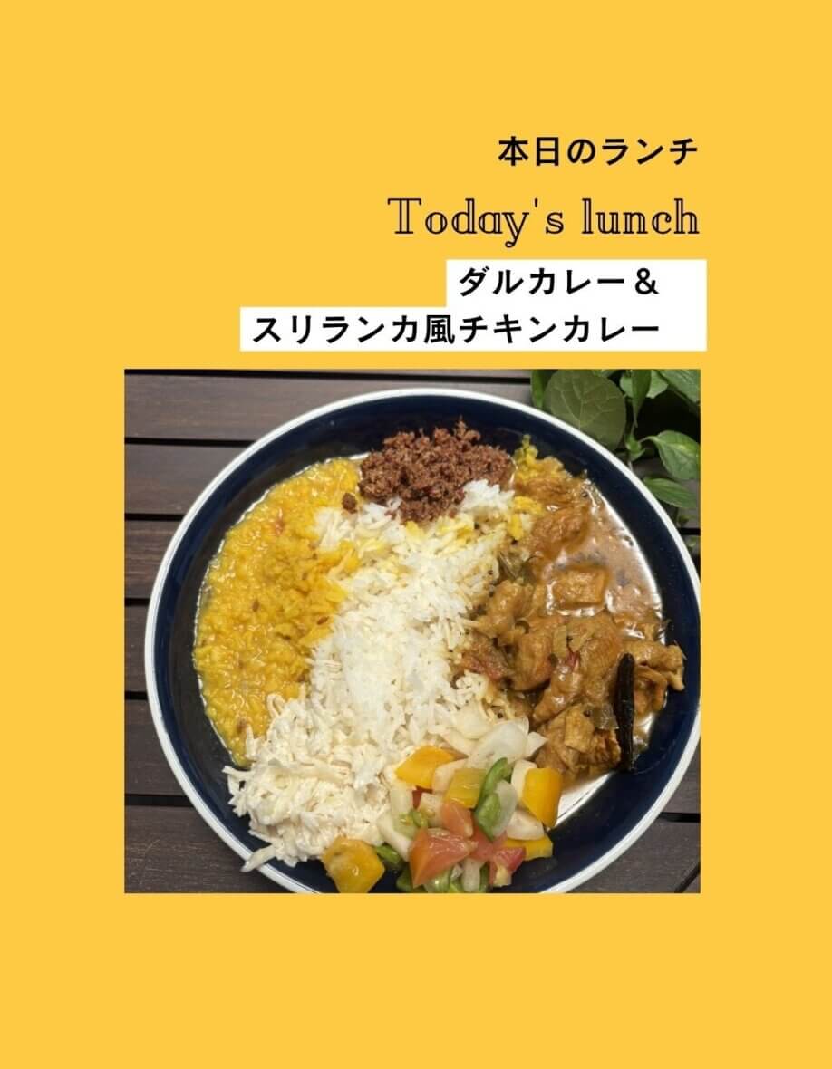ダルカレー＆スリランカ風チキンカレー🍛